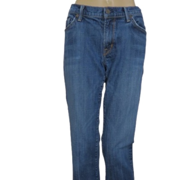 Citizens Of Humanity Cropped Blue Jeans - Picture 1 of 8
